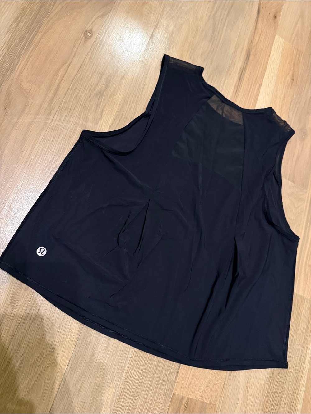 Lululemon Black Mesh Tank Top - Picture 3 of 4